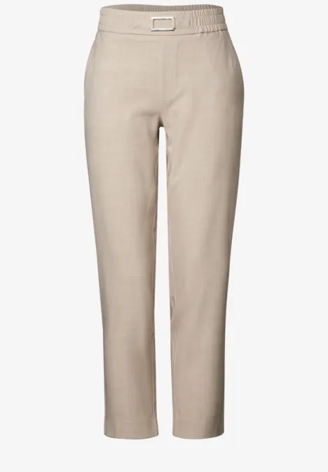 Casual Fit Hose sheer beige mel.