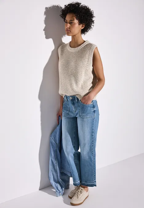 Straight Leg Jeans light blue authentic wash