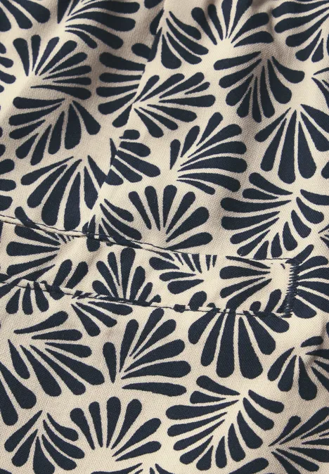Gemusterte Hose deep blue