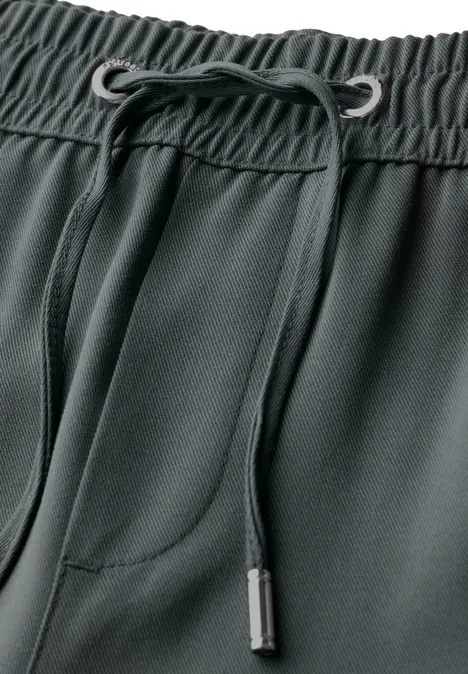 Wide Leg Twill Hose marshy green