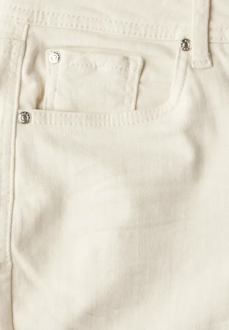 Straight Leg Jeans Ecru washed