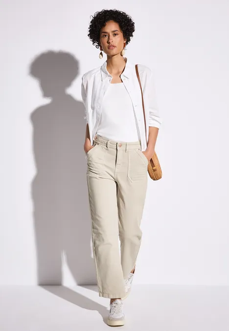 Straight Leg Jeans Moon sand washed