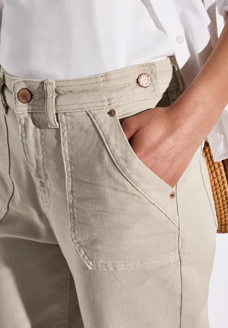 Straight Leg Jeans Moon sand washed
