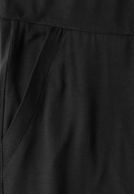 Jersey-Hose im Loose Fit Black