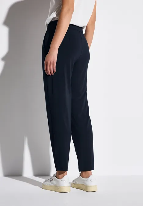 Jersey-Hose im Loose Fit deep blue