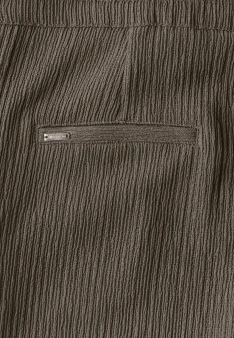 Wide Leg Hose mit Struktur acron brown
