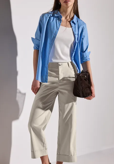 Straight Leg Twill-Hose moonstone sand