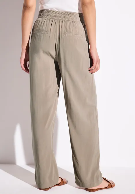 Wide Leg Hose safari beige