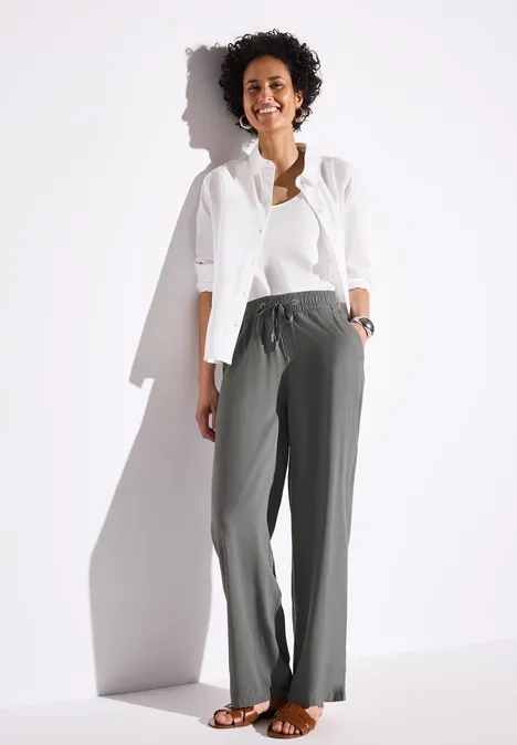 Wide Leg Hose overcast grey