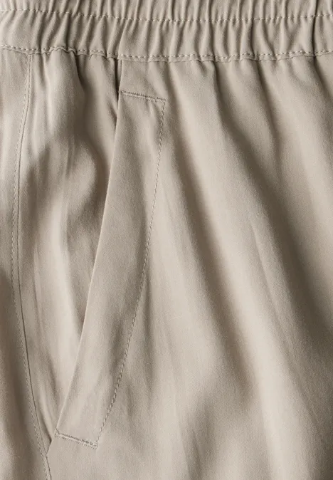 Wide Leg Hose buff grey