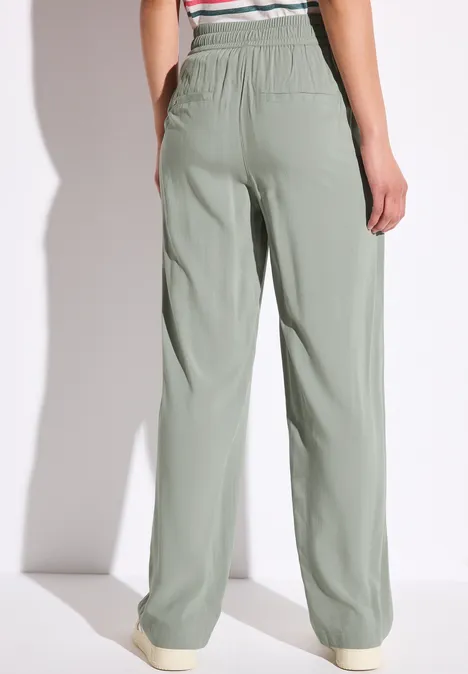 Wide Leg Hose dusty milky green