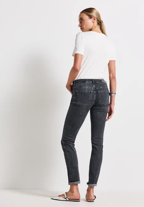 Casual Fit Jeans dark steel grey washed
