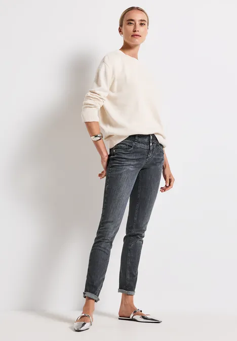 Casual Fit Jeans dark steel grey washed