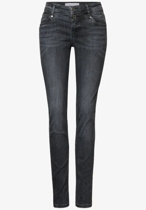 Casual Fit Jeans dark steel grey washed
