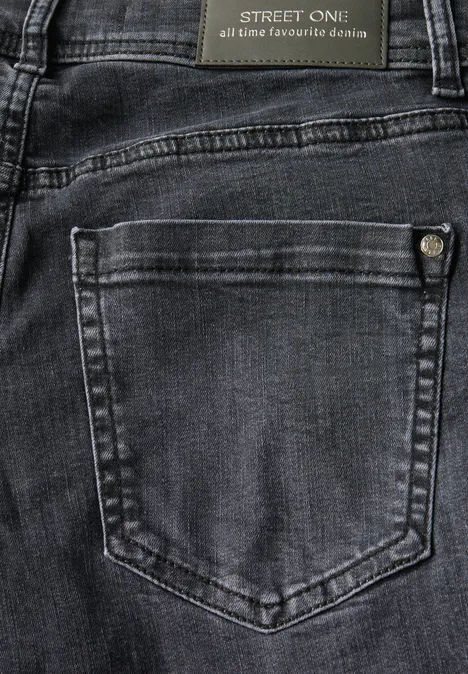 Casual Fit Jeans dark steel grey washed