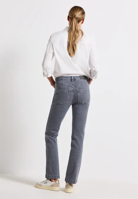 Bootcut Jeans light steel grey washed