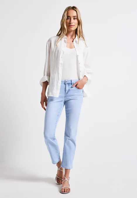 Straight Leg Jeans Ultra Bleach Wash