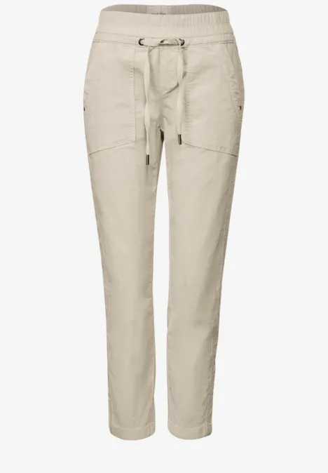 Loose Fit corduroy broek malted beige