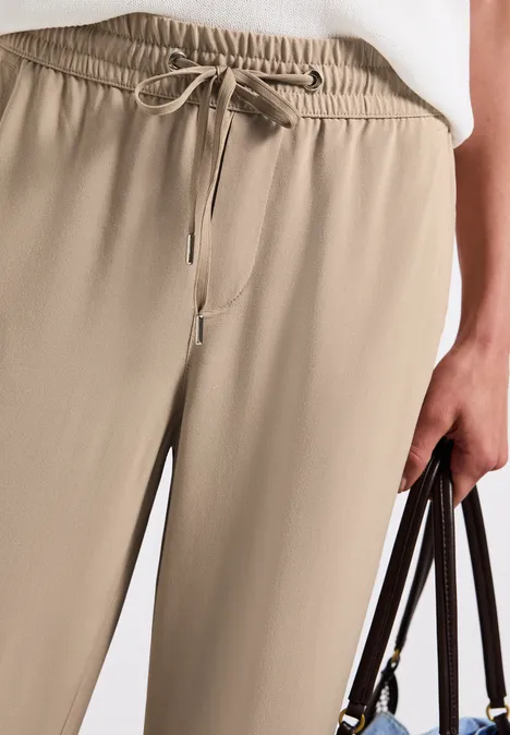 Wide Leg Hose safari beige