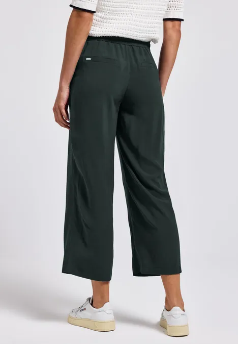 Wide Leg Hose pine grove green