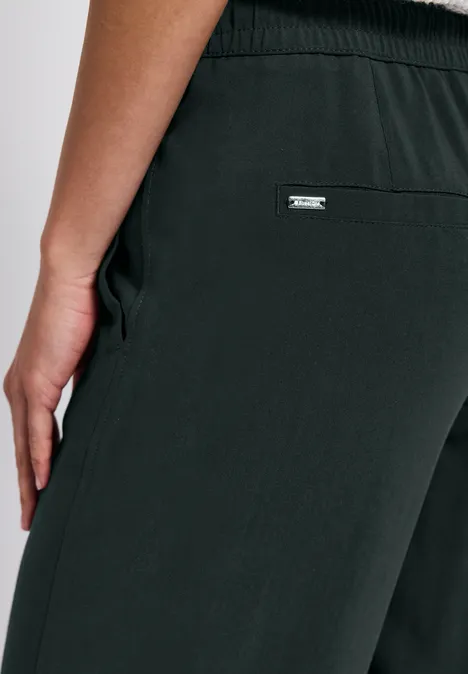 Wide Leg Hose pine grove green