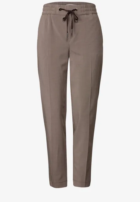 Pantalon léger en jacquard nomad brown