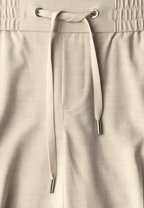 Melange-Look Hose coastal beige