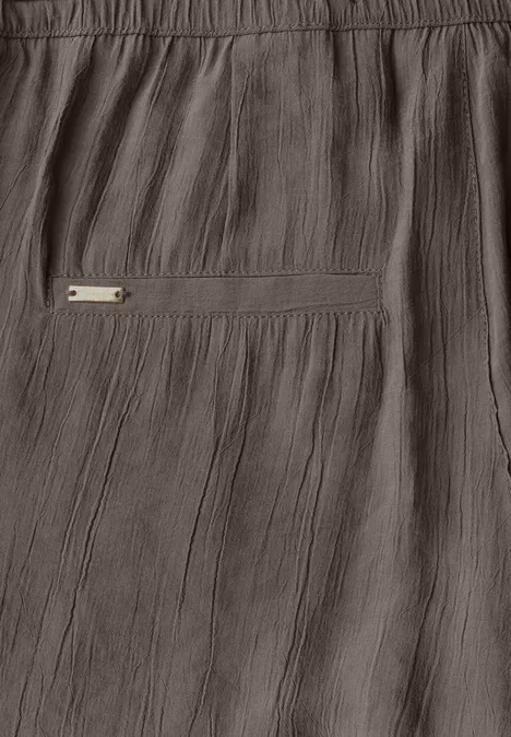Wide Leg Strukturhose nomad brown