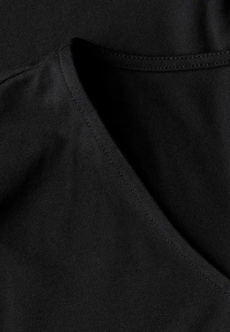 Wide Leg Jersey-Jumpsuit Black