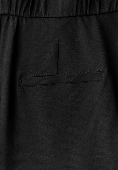 Wide Leg Jersey-Jumpsuit Black