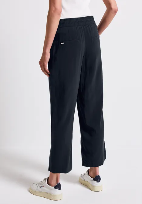 Wide Leg Hose deep blue