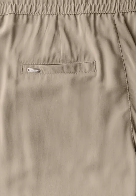 Wide Leg Hose buff grey
