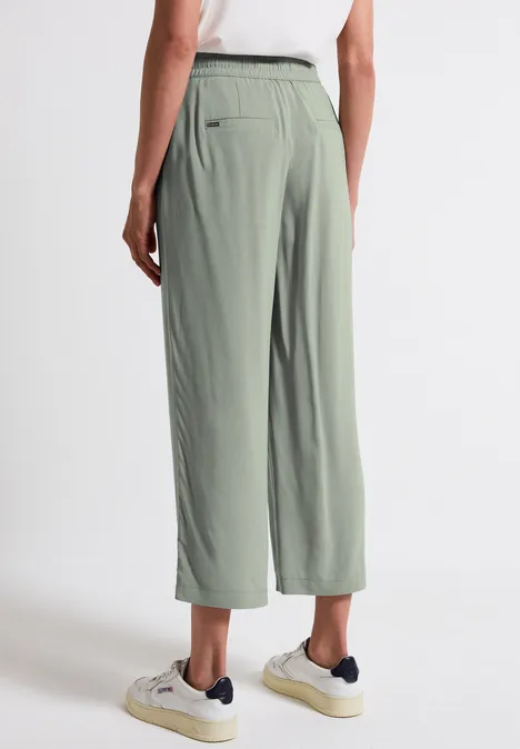 Wide Leg Hose dusty milky green
