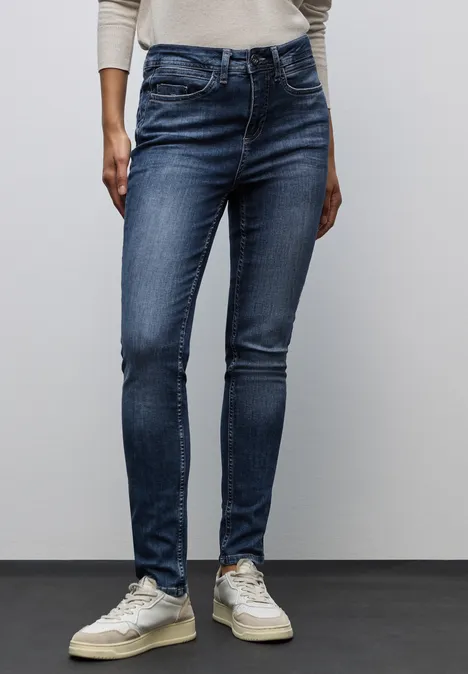 Slim Fit Jeans Dark Blue Random Slim Fit Jeans Dark Blue Random
