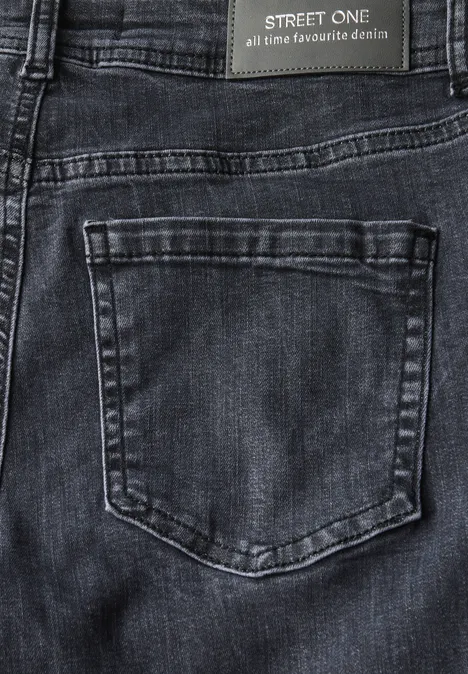 Casual Fit Jeans dark steel grey washed