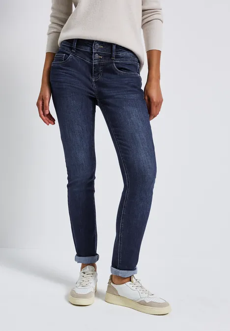 Slim Fit Jeans deep indigo soft washed