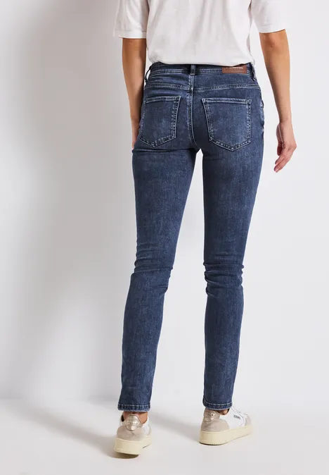 Slim Fit Jeans mid blue random washed