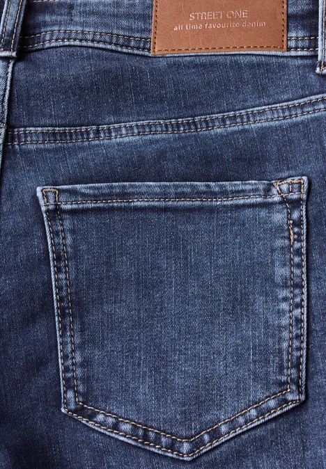Slim Fit Jeans mid blue random washed