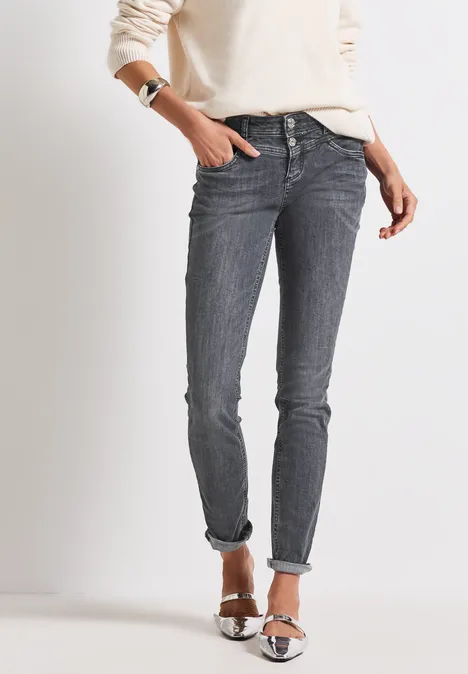 Slim Fit Jeans dark steel grey washed