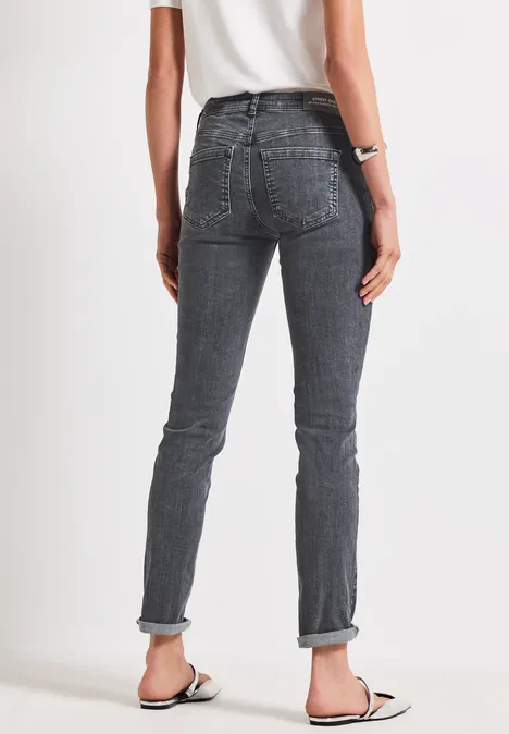 Slim Fit Jeans dark steel grey washed