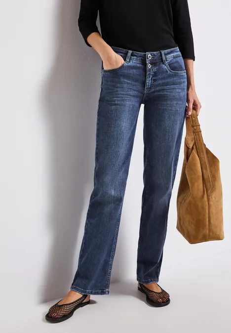 Jeans Straight Legs authentic dark indigo washed