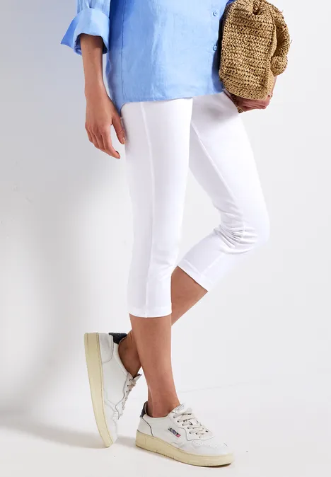 Basic 3/4 Leggings White