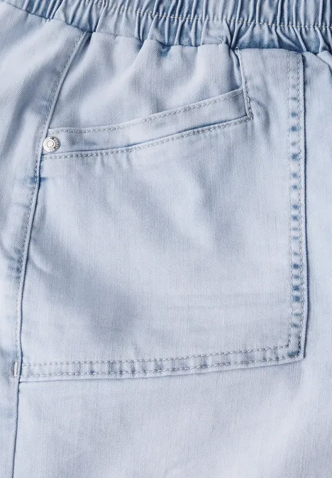 Jeans Culotte light blue soft bleached