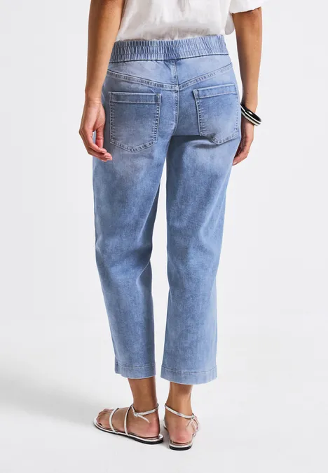 Straight Leg Jeans light blue random wash