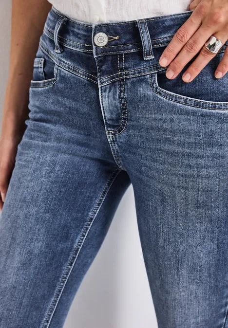 Slim Fit 3/4-Jeans Medium blue random