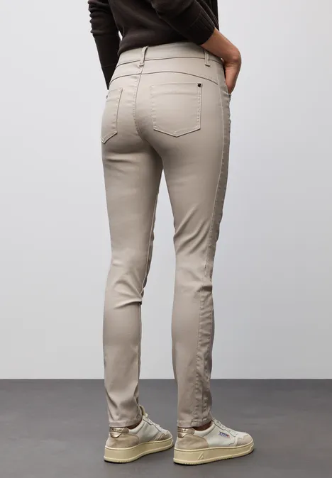 Slim Fit Coated Hose dark moonstone sand