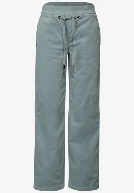 Washed Look Cordhose washed blue