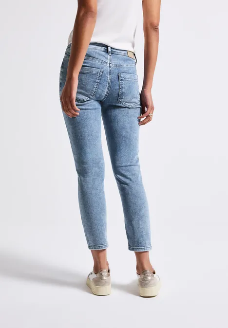 7/8 Slim Fit Jeans Light Blue Wash
