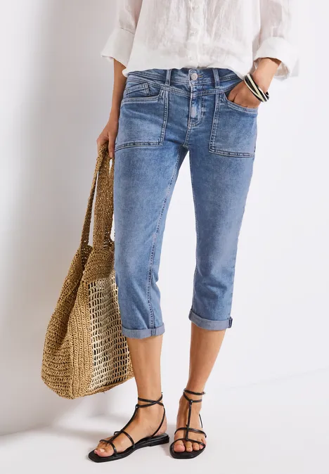 Casual Fit Jeans Light Blue Random washed