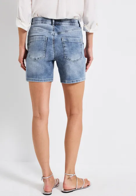 Jeansshorts Mid Blue Random washed